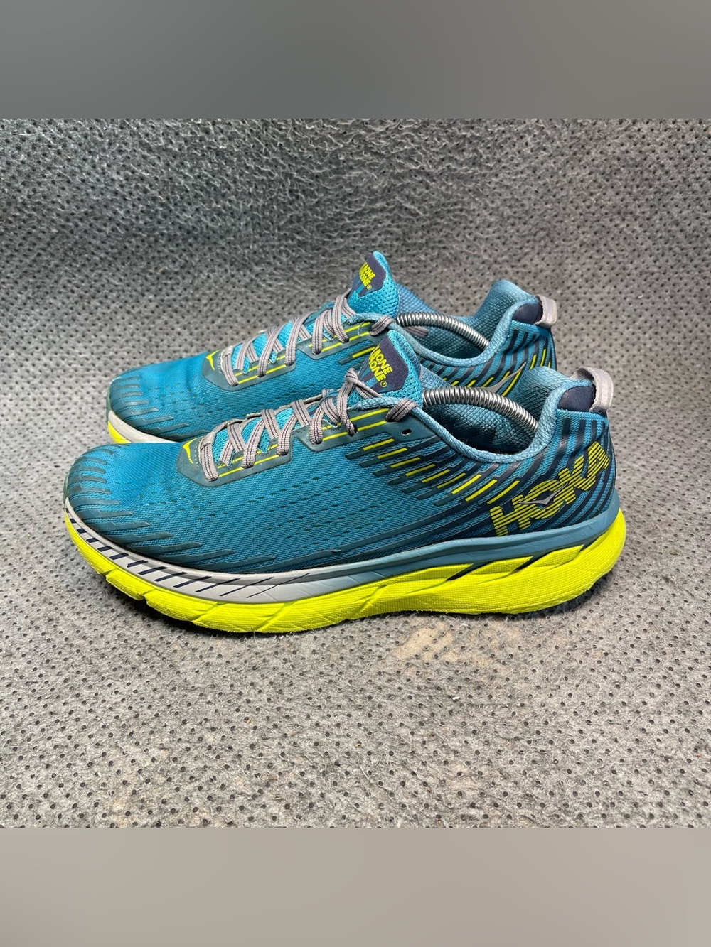 Hoka One One Clifton 5 Blue Running Shoes Size 12 Men’s